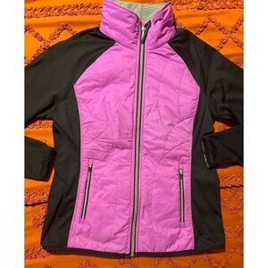 Calvin Klein purple/black jacket. Size medium . Zipper, smartphone pocke…